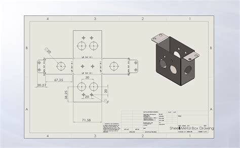 best ways to fabricate a sheet metal box|sheet metal box drawing.